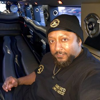 GRANDE GATO aka J.O.T. in stretch hummer before 2015 LIVE SHOW at POURHOUSE(RALEIGH) HOSTED by his indie label J.O.T. RECORDS
