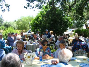 Fans enjoying the music at a Spring gig in Clements, CA
