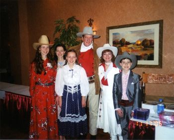 Ermal "John Wayne" and Paula with the Hanson kids
