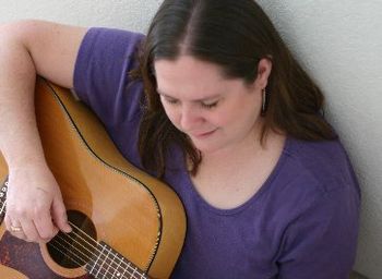 At Home with my Guitar (photo by Barb Lattin)
