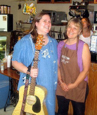 Vicki & Nancy Brown (owner) at Deja Vu June 2007
