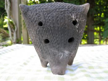 Back view of the Russian Ocarina.
