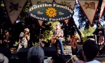 Sam with Elvin Bishop at Bettike Music Festival in Groveland
