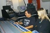 Sean mixing w/ Natalie Riccio in the studio...
