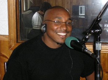 
Wright hosting his radio show "The Heart Of Love"


