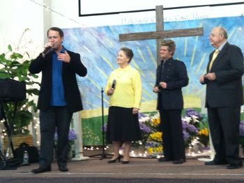 The Dartts back together again at Orchard Avenue Baptist Church in Vacaville, CA on April 9, 2011

