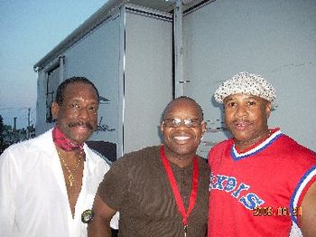 Syd backstage in Philly with a former Marine & Jazz Saxophonist Before Mandrill Philly show...June 2008!
