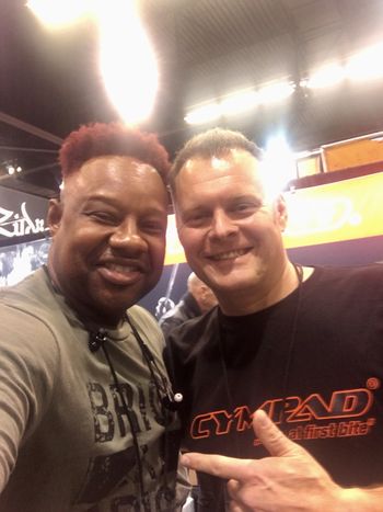 Hanging my friend and Rep from Cympad at Namm Show 2020!

