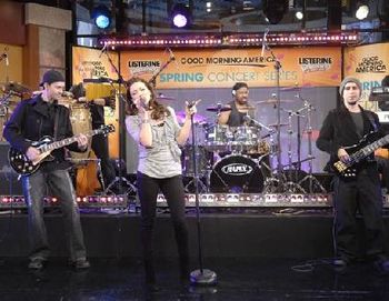 Hilary and the band on GMA!
