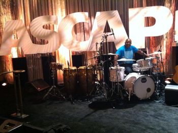 ON DRUMS AS HOUSE DRUMMER FOR 2013 ASCAP FILM & TV AWARDS!!!!

