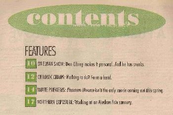 "Jar" contents page

