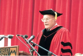 Bill delivered the commencement speech for the December 2012 graduation ceremony at Mansfield University.
