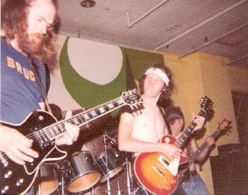 ShadowFox Circa 1976: the late, great Bruce Morris, band founder A.J. Curtis & bassist Buzzy Greenman
