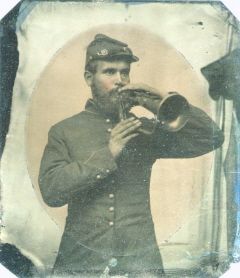 Ferdinand Kilbourne served as the bugler for Company I of McKean County. He was wounded at Harrisonburg and captured at Cross Keys. (Courtesy of the Family)

