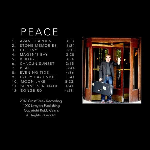 back of PEACE cd 