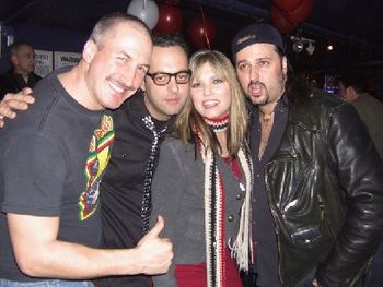 Lani with the boys at STARK's CD Release Party, by Alan Rand
