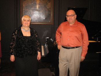 Piano Duo : Marina Porchkhidze & Vladimir Shinov- after their recital at Steinway Hall/ Manhattan, New York, May 4th,2013
