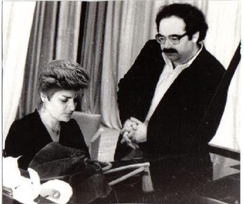Marina & Vladimir after their recital. Russia,1988
