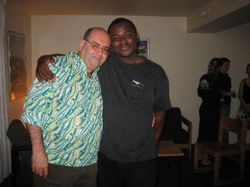 Vladimir with choreographer and teacher Robert Battle at Saratoga Springs NYSSSA .Summer,2006
