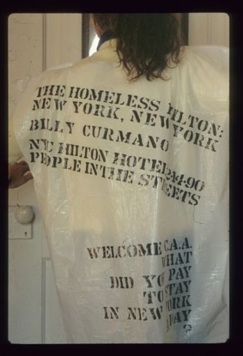Homeless Hilton: NY, NY Altered Bag Back
