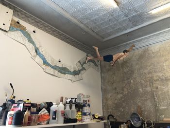 Crew 25, One Week "Swimmin' the River" installation at Art Works USA
