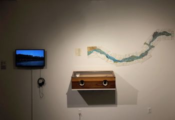 "Swimmin' the River Installation", Elizabeth Foundation for the Arts Project Space, NYC, 2018
