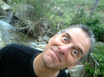 I think I was dehydrated after a long hike above Ojai when I snapped this of myself.
