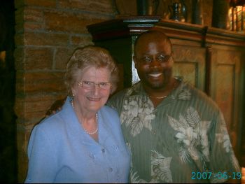 Myself and Mrs. Huldah Buntain in Germany. She and her late husband, Mark Buntain, are the founders of Mission of Mercy, a ministry that ministers to the widows, orphans, homeless, and helpless in Calcutta, India. I could not have been more honored to meet this mighty woman of God!
