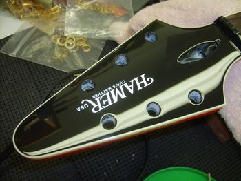 The custom logo looks great under the flawless clear coat.....
