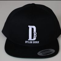 Dylan Burk - Black Flat  snap-back  hat