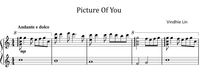 Picture Of You - Music Sheet