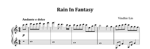 Rain in Fantasy - Music Sheet