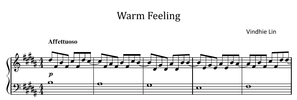 Warm Feeling - Music Sheet