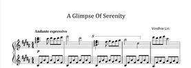 A Glimpse of Serenity - Music Sheet