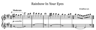 Rainbow In Your Eyes - Music Sheet