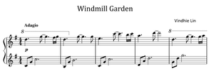 Windmill Garden - Music Sheet