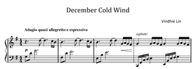 December Cold Wind - Music Sheet