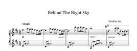Behind the Night Sky - Music Sheet