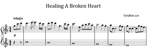 Healing A Broken Heart - Music Sheet