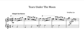 Tears Under the Moon - Music Sheet