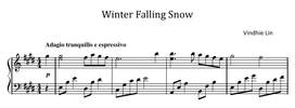 Winter Falling Snow - Music Sheet