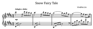 Snow Fairy Tale - Music Sheet