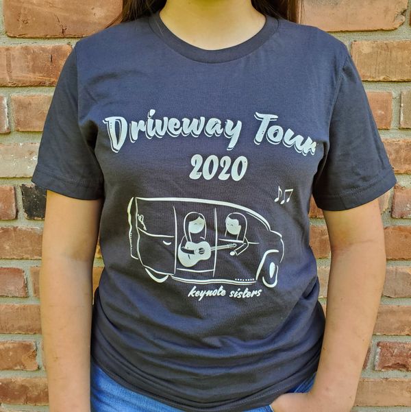 "Driveway Tour" Gray Cotton T-shirt (Unisex)