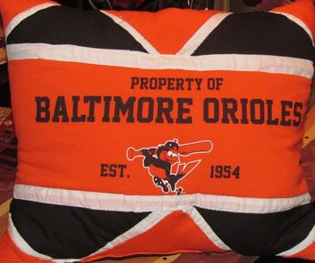 Baltimore Orioles throw pillow - $35
