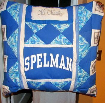 Super giant Spelman pillow (3 1/2' x 3 1/2') - $120
