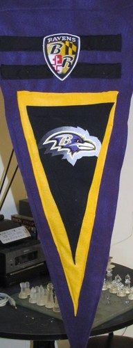 Ravens pennant (stuffed felt) - $20
