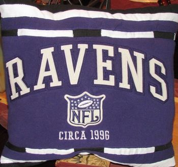 "Ravens" Throwback Pillow - $35
