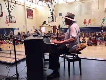 Bob Seeley at Fairview Elementary, 8/10/15
