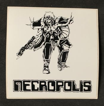 Fourth Sticker circa 1987 - Screen Printed Black Ink on White Vinyl
