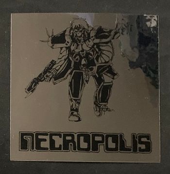Fourth Sticker circa 1987 - Screen Printed Black Ink on Silver Metallic
